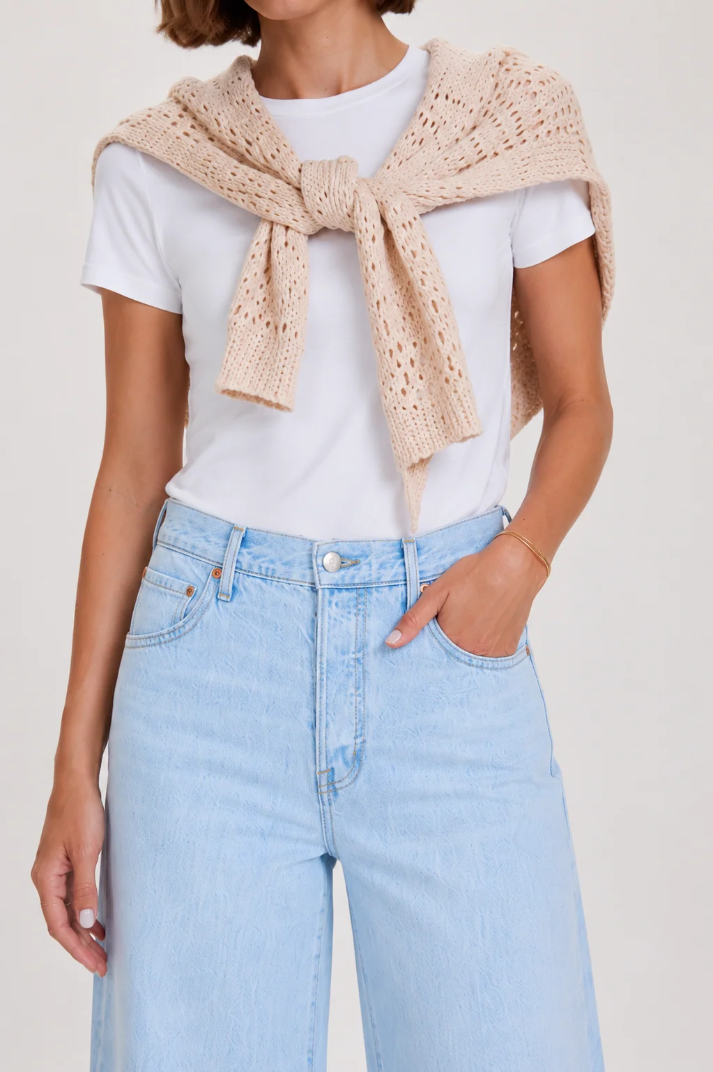 Pistola Tate Bowed Wide Leg - Postcards- FINAL SALE