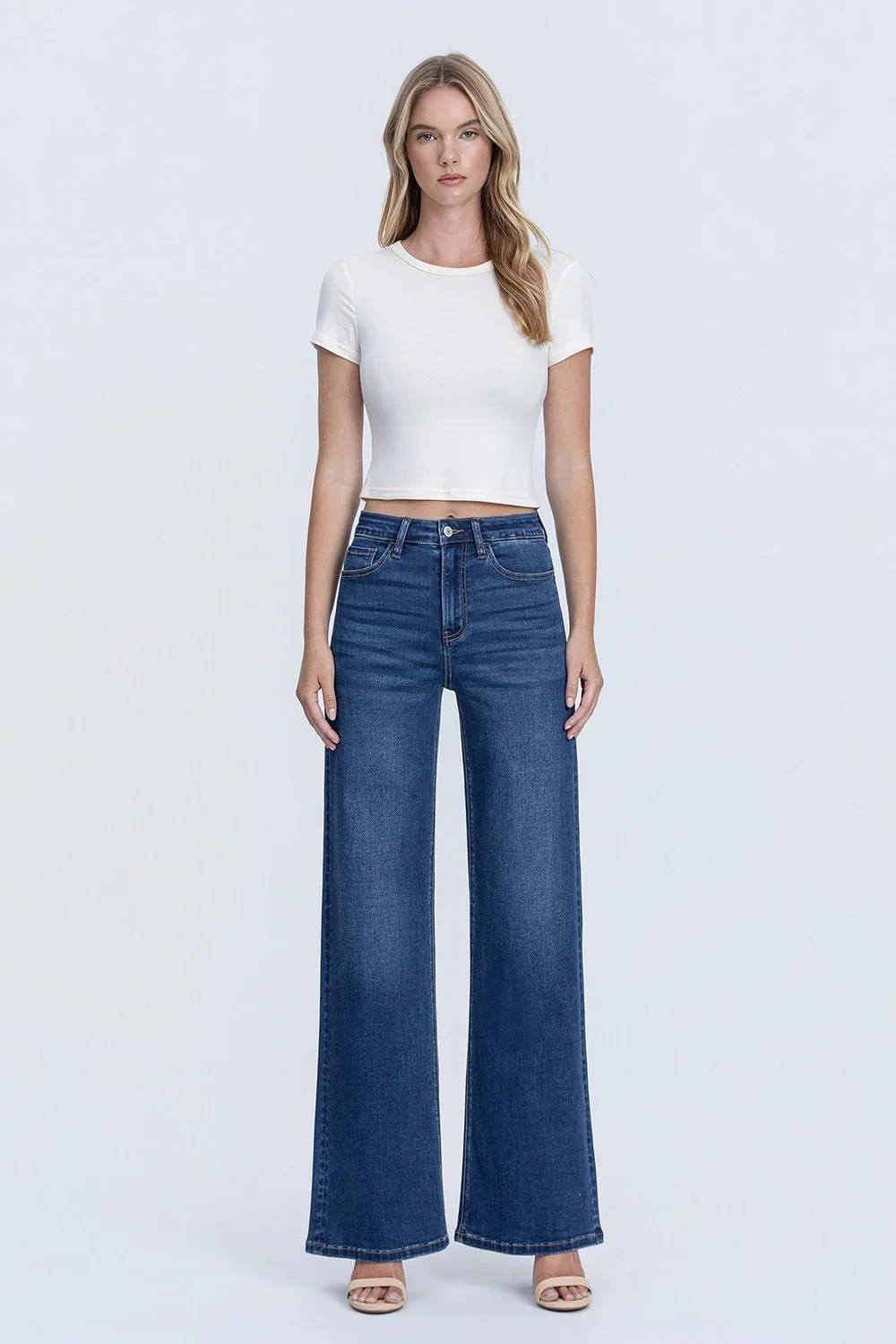 Vervet High Rise Super Soft Wide Leg Jeans