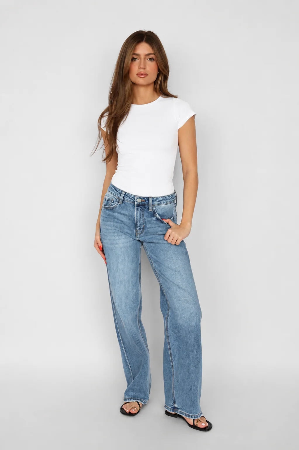 Vervet High Rise Wide Leg Jean - Astonishing