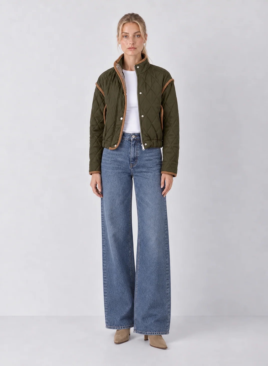 Elan Cord Trim Quilted Jacket