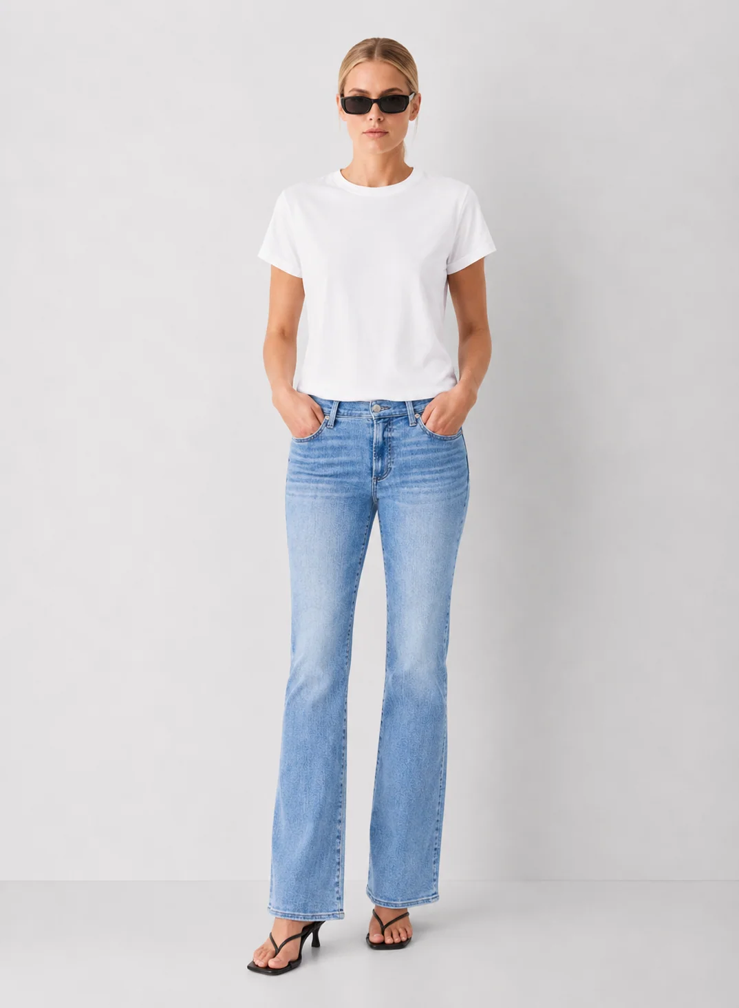 Pistola Kinsley Mid Rise Ultra Flare Jeans- Captivate
