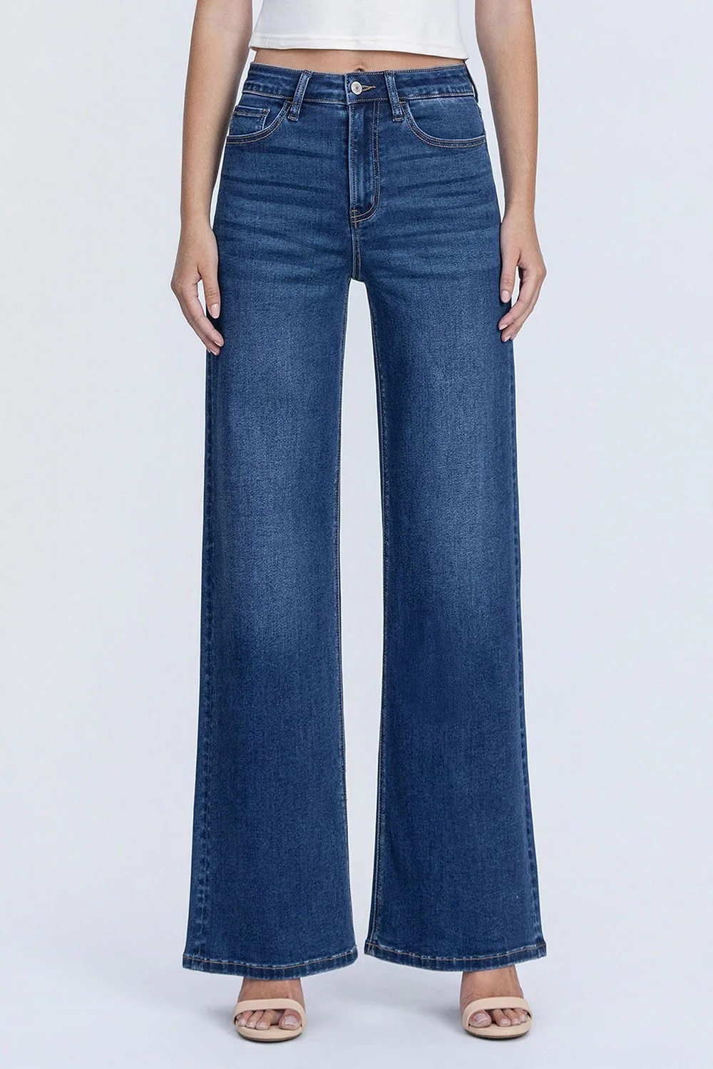Vervet High Rise Super Soft Wide Leg Jeans