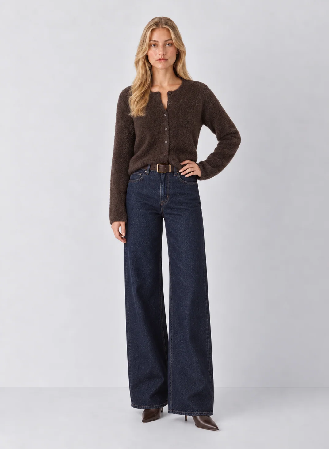 Z Supply Winterglow Cropped Fuzzy Button Cardigan - kaelova