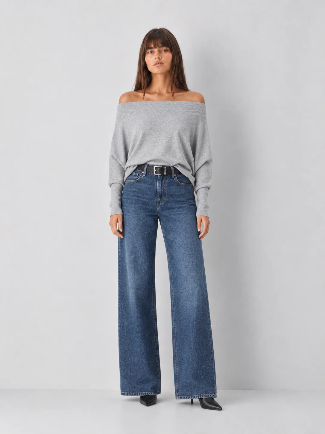 The Anywhere Off-The-Shoulder Dolman-Sleeve Draped Top - kaelova