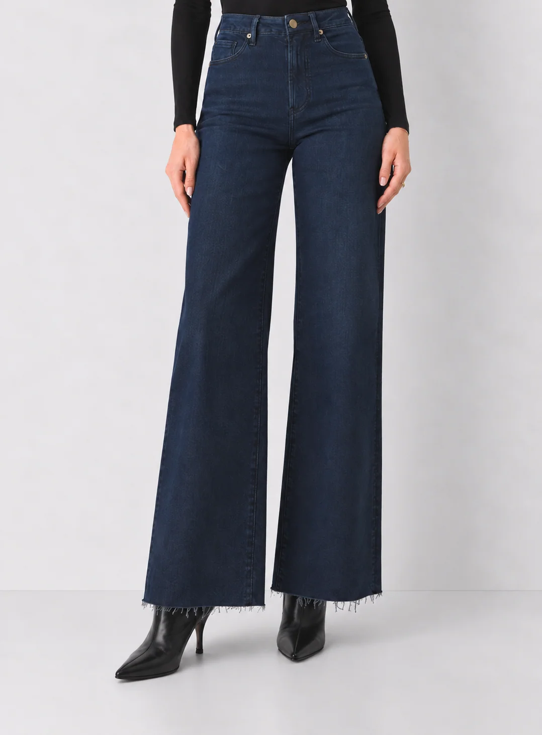 Dear John Fiona Wide Leg Jeans - Inkwell
