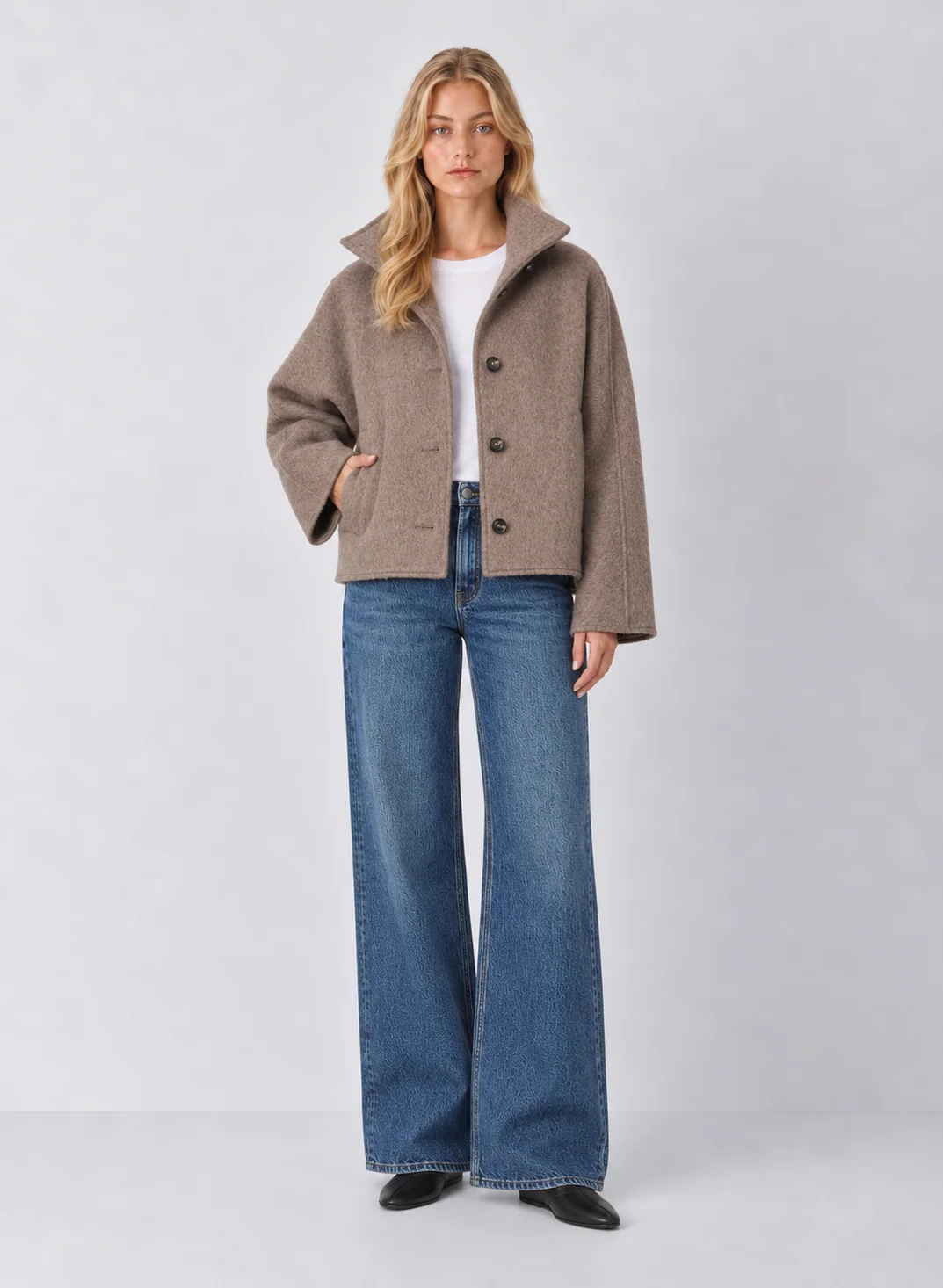 Z Supply Mynka Funnel Neck Coat
