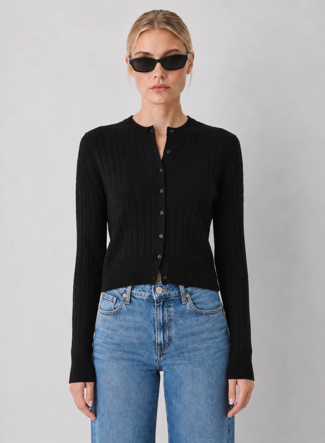 Z Supply Medina Button-Front Pointelle Knit Cardigan - kaelova