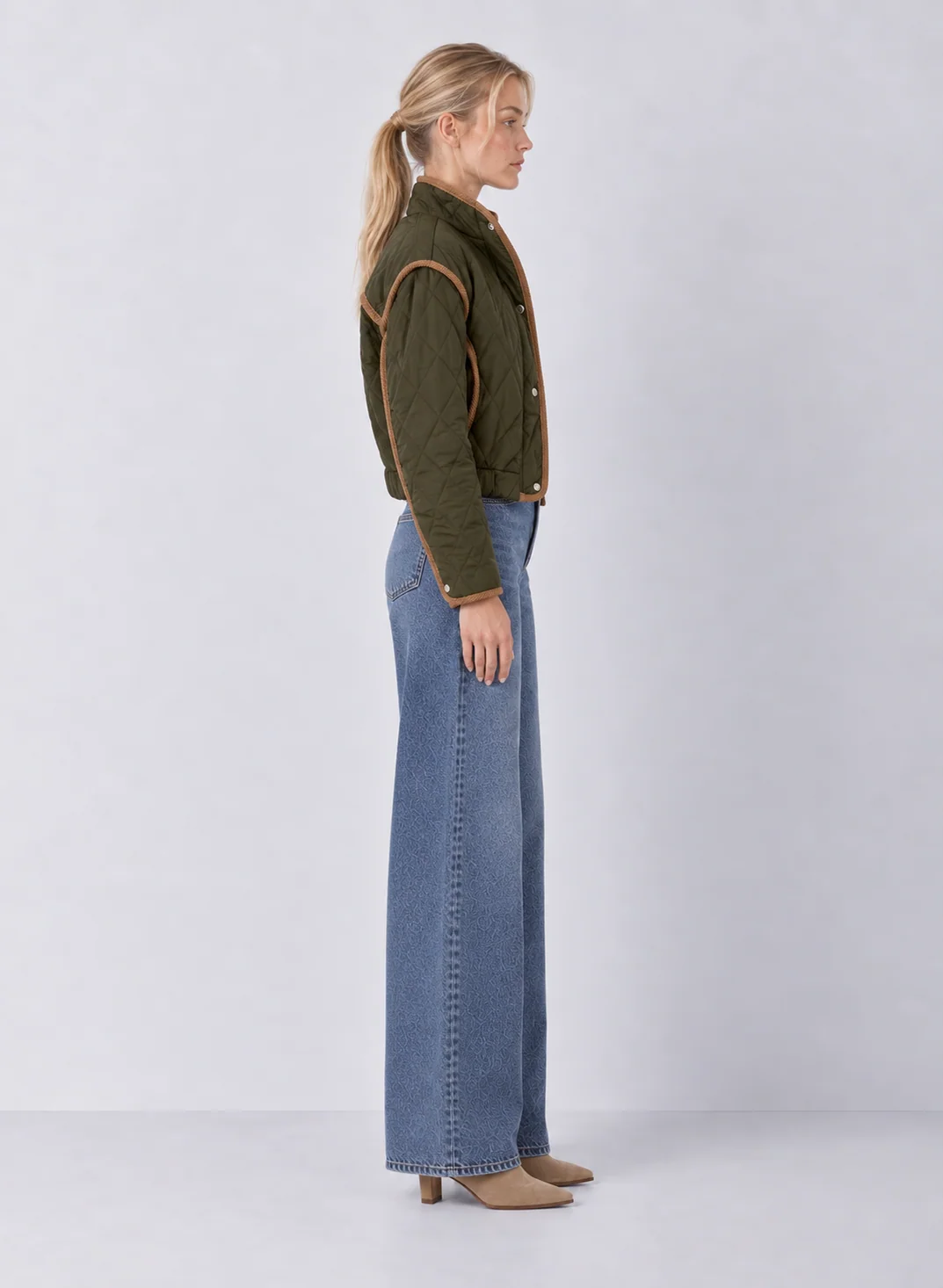 Elan Cord Trim Quilted Jacket