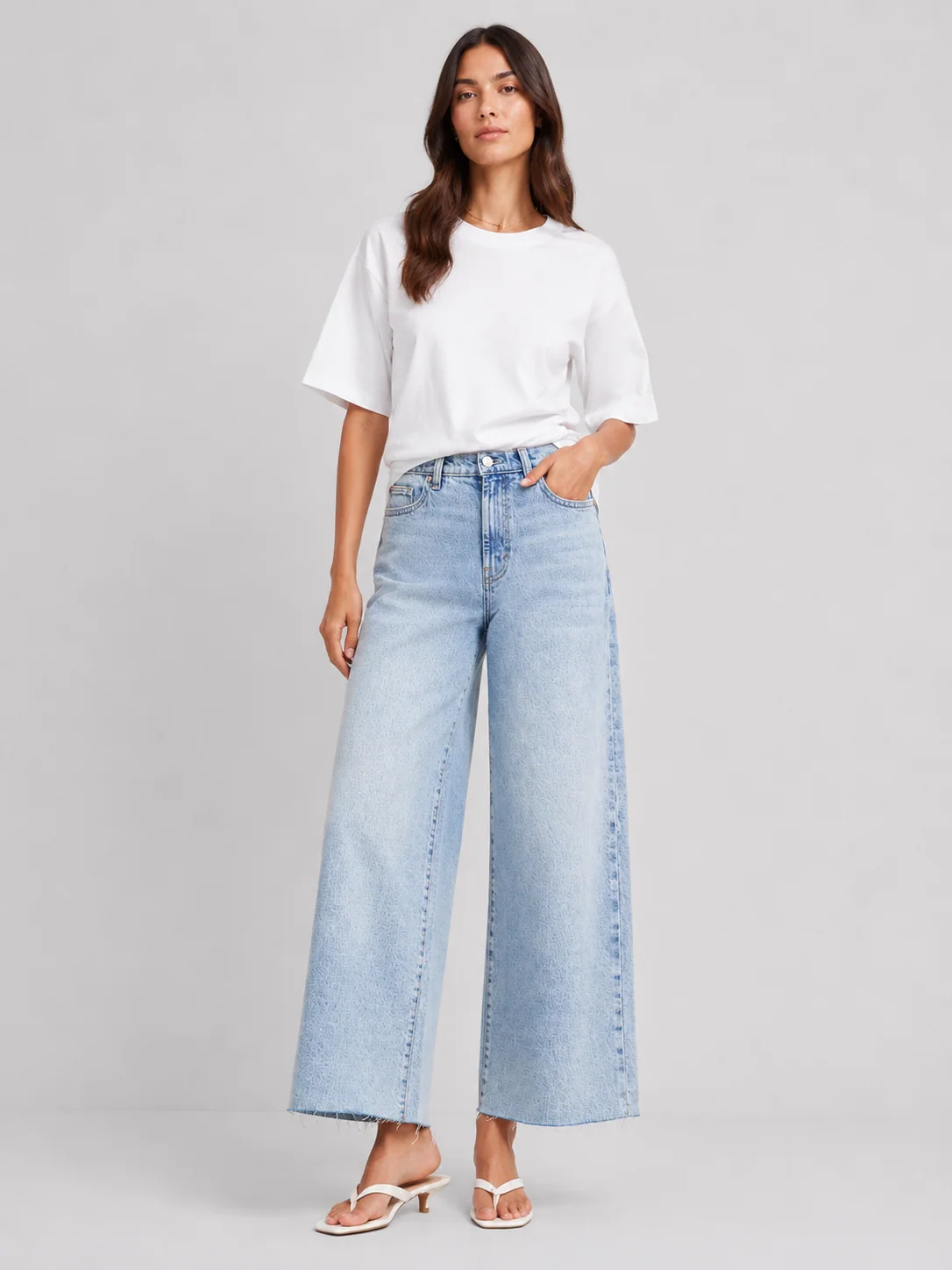 Habitual Denver High Rise Wide Leg Crop Jean
