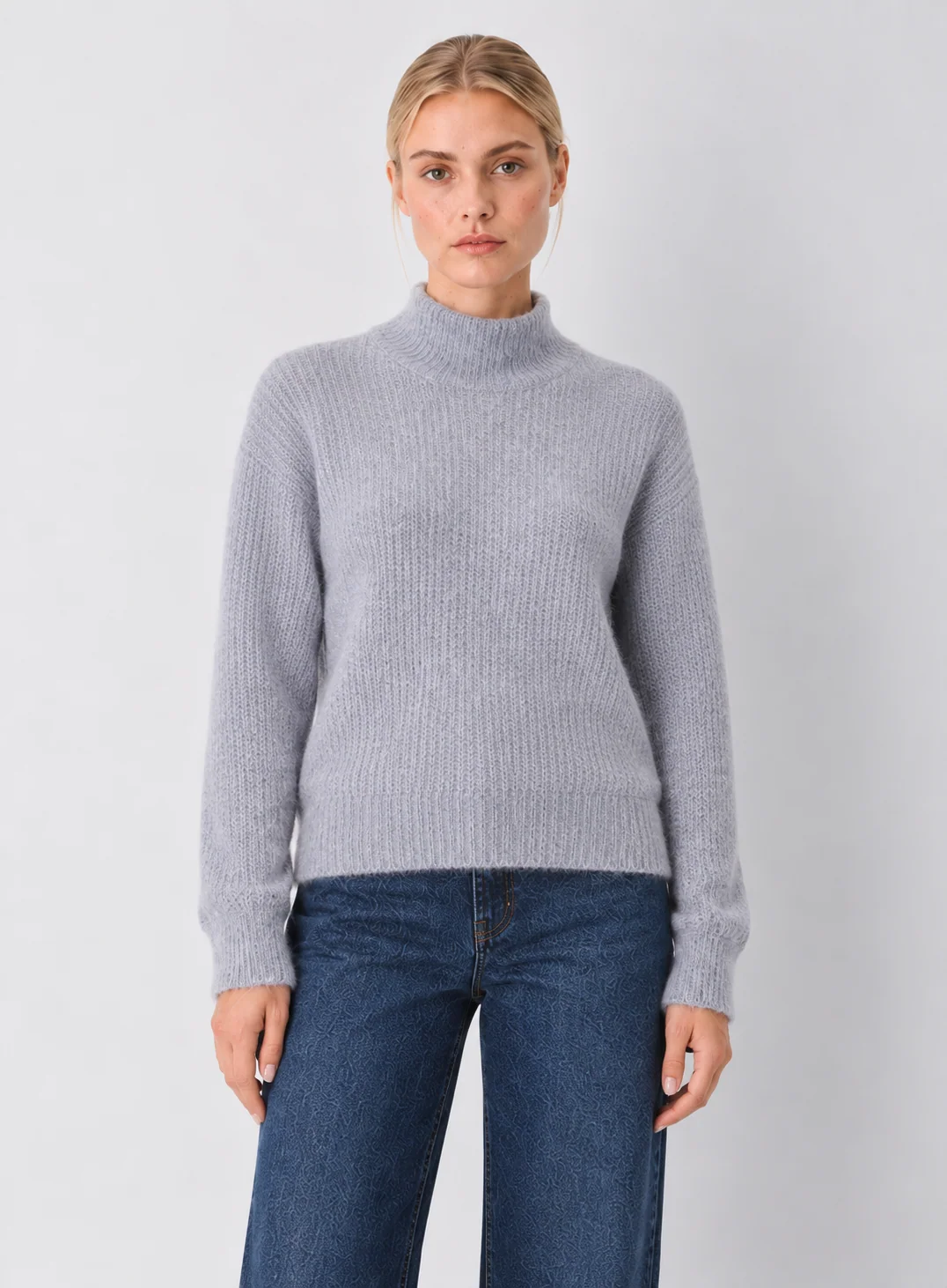 Z Supply Warm Wishes Relaxed Mohair-Blend Turtleneck - kaelova