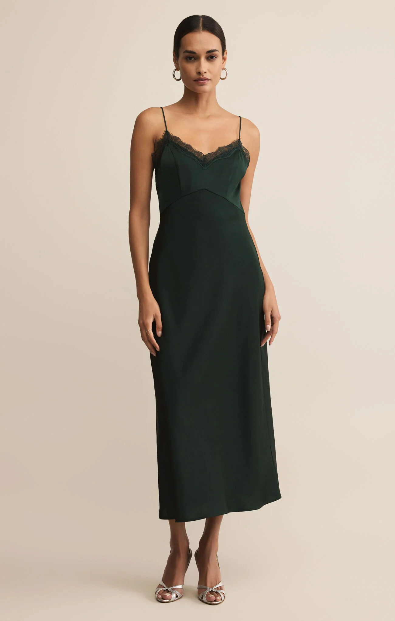 Z Supply After Hours Midi Dress Satin Slip Dress
