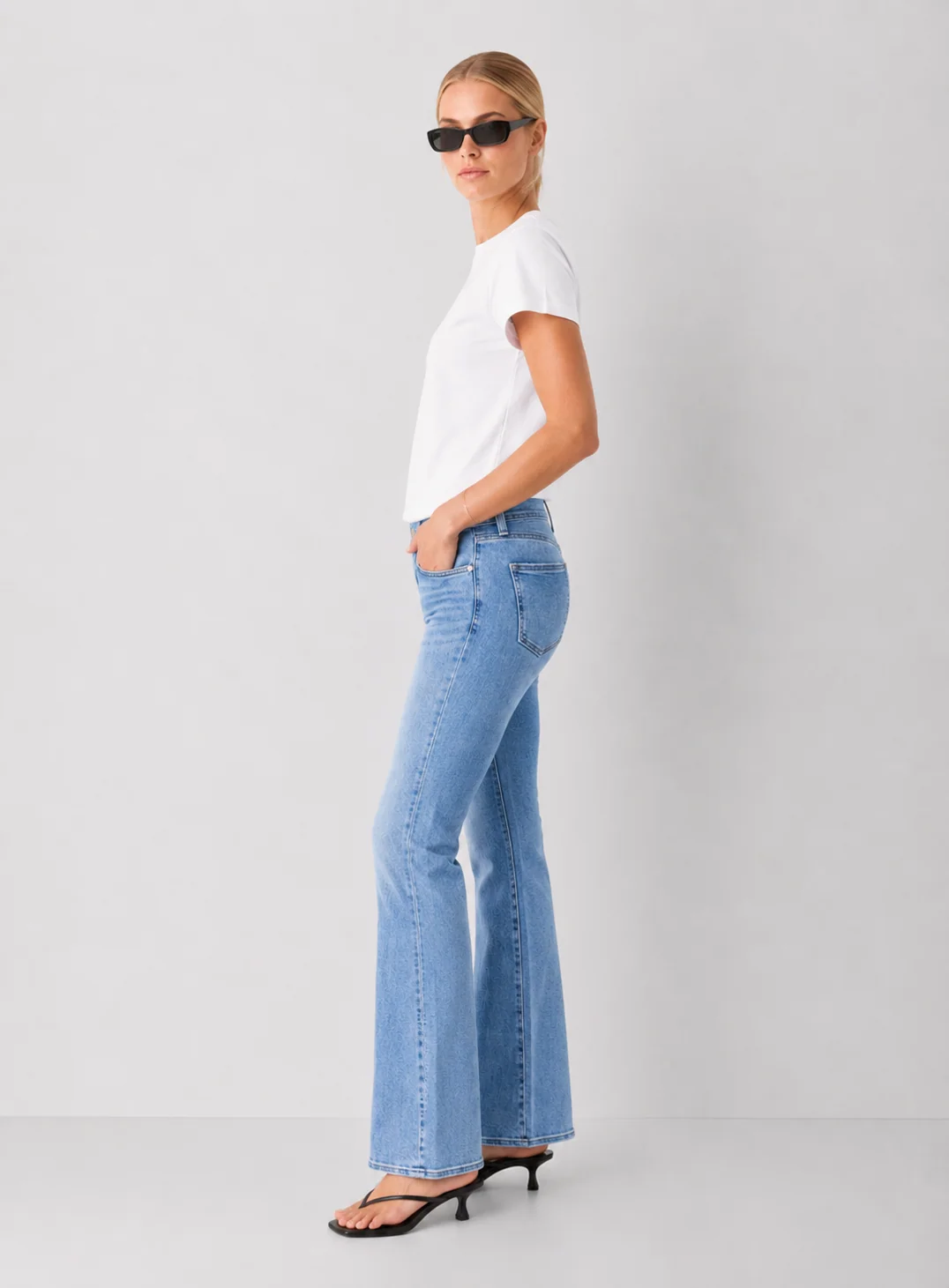 Pistola Kinsley Mid Rise Ultra Flare Jeans- Captivate