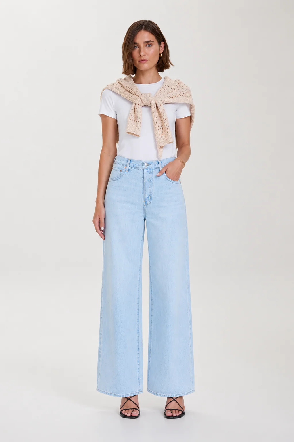 Pistola Tate Bowed Wide Leg - Postcards- FINAL SALE