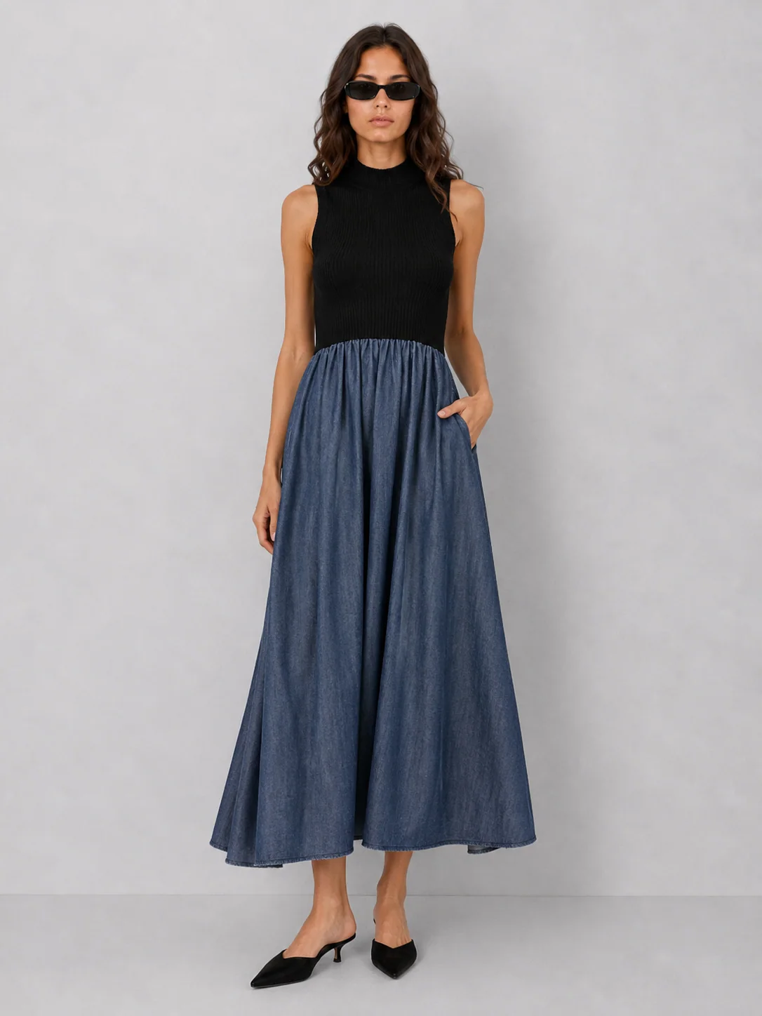 Elan Audrey Mixed Media Maxi