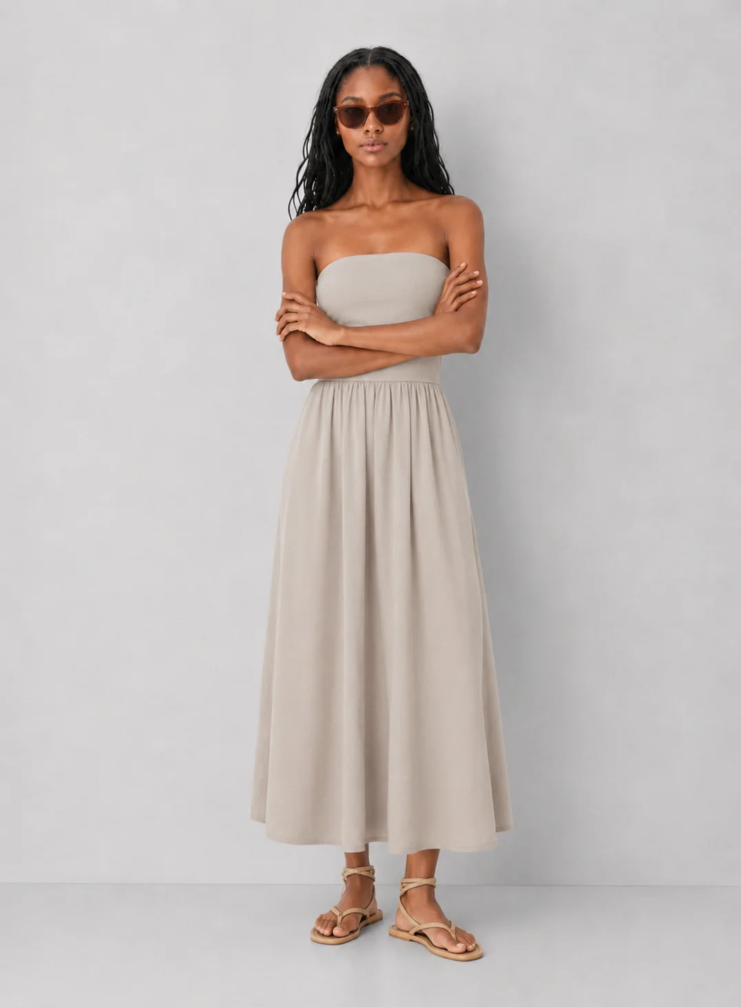 Tube Top Midi Dress