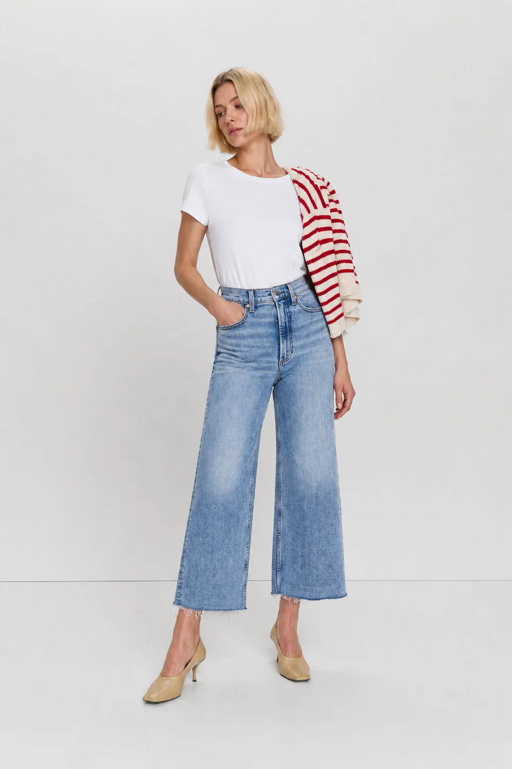 Pistola Lana High Rise Crop Ultra Wide Leg - Bistro- FINAL SALE