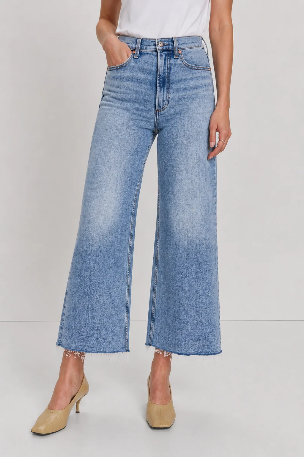 Pistola Lana High Rise Crop Ultra Wide Leg - Bistro- FINAL SALE