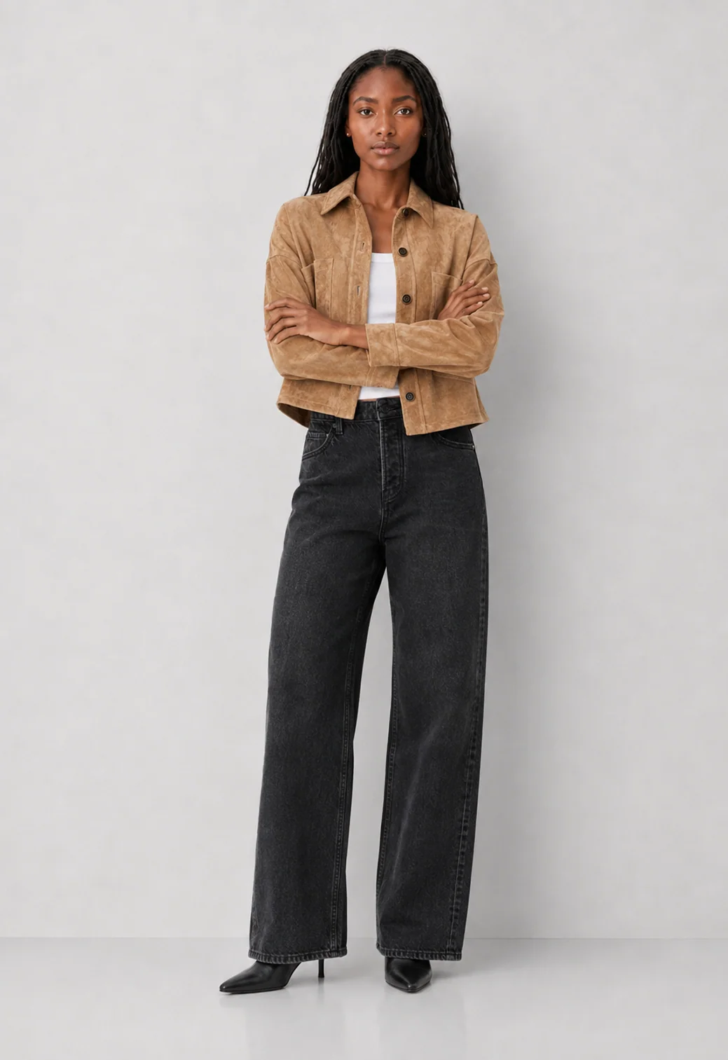 Preorder Z Supply All Day Cropped Suede Jacket