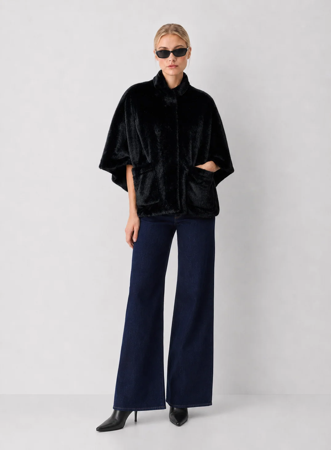 Faux Fur Cape
