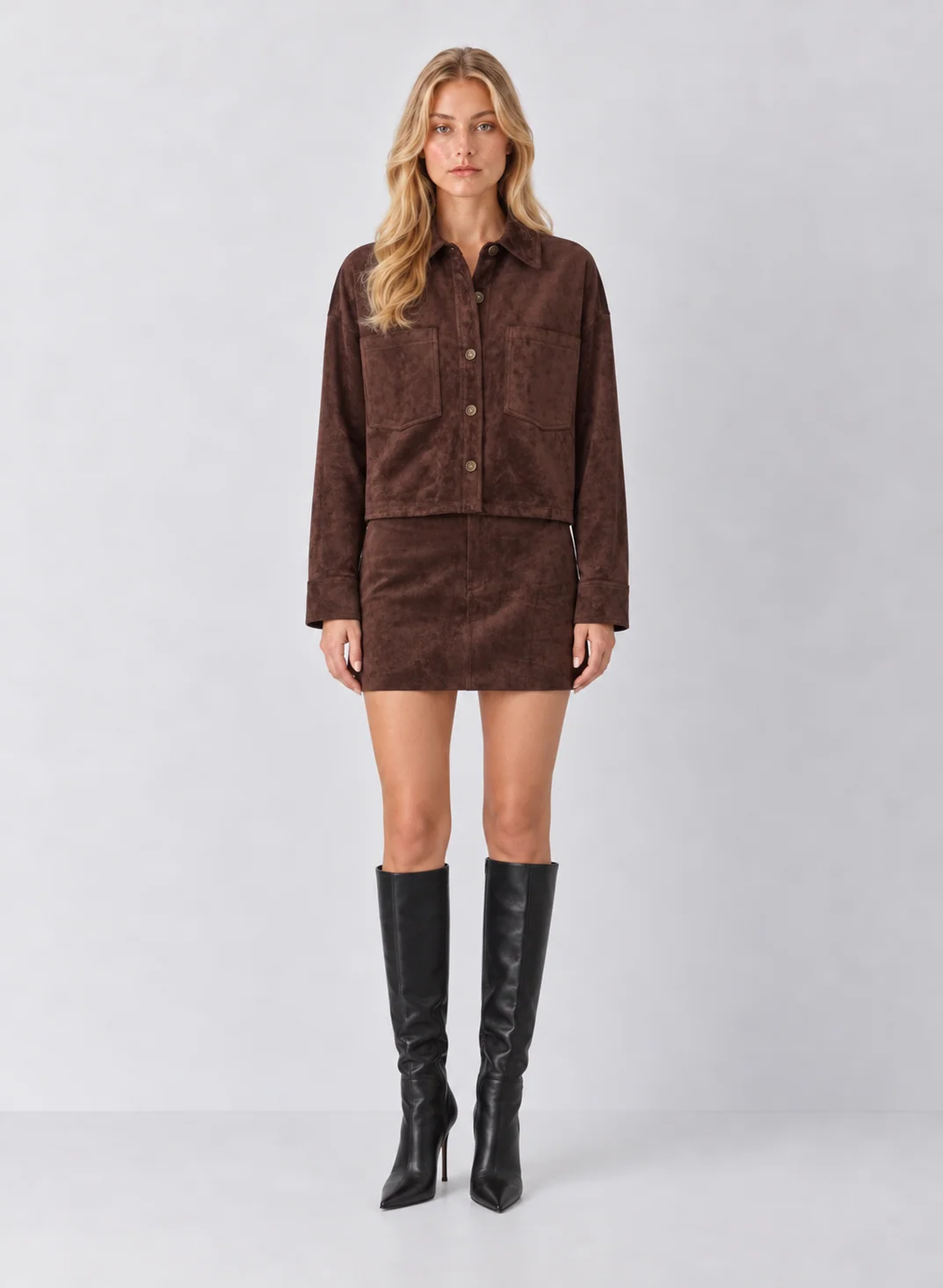 Z Supply Perri Suede Mini Skirt