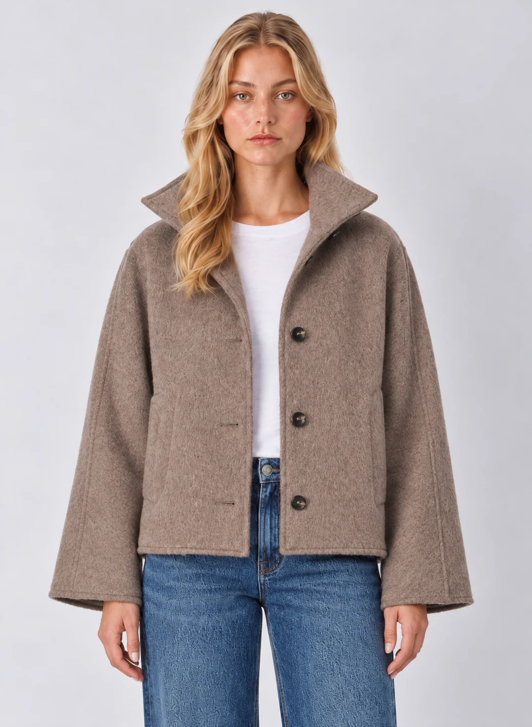 Z Supply Mynka Funnel Neck Coat