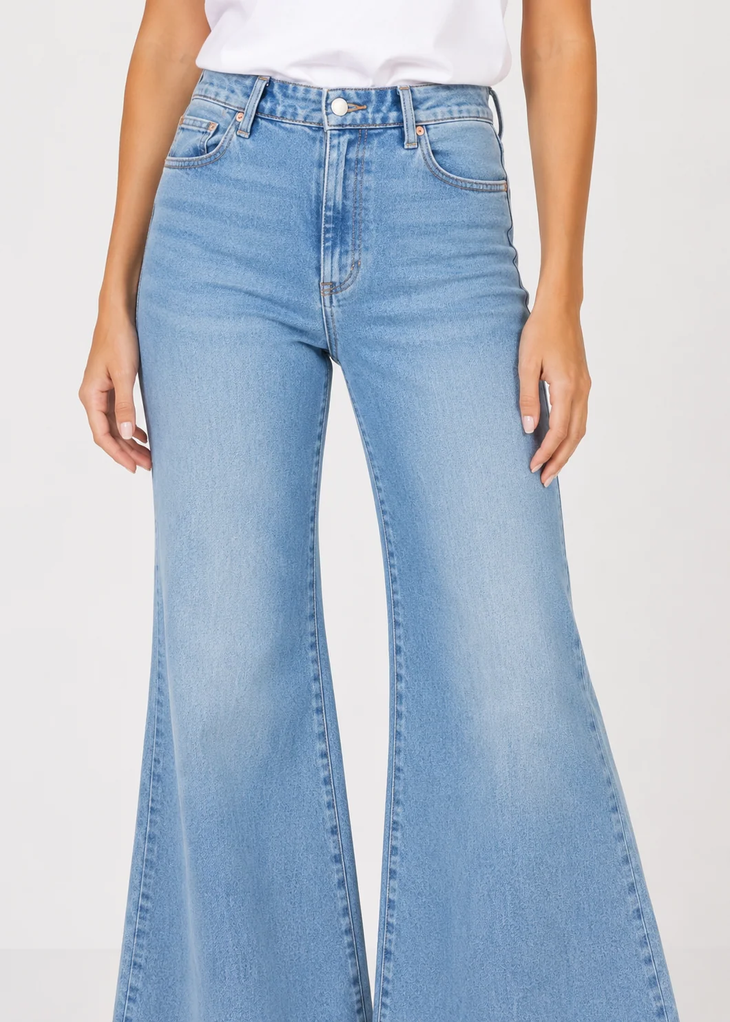 Dear John Hendrix High Rise Wide Leg Jeans Hillcress Wash
